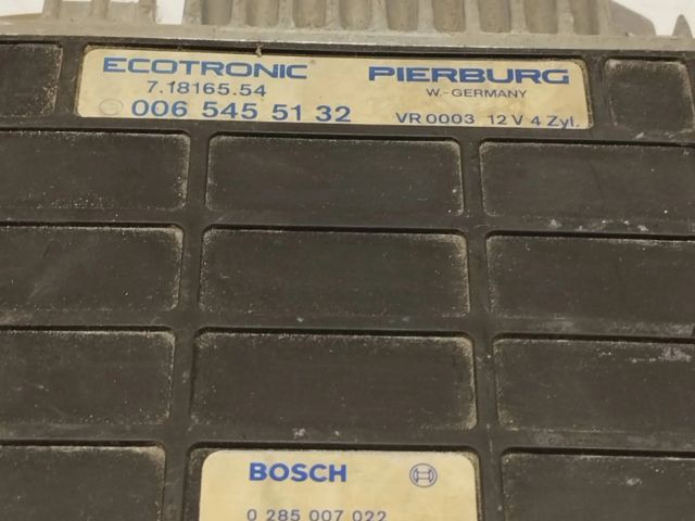 Блок управления двигателя 0065455132, 0285007022   Mercedes-Benz 190 W201