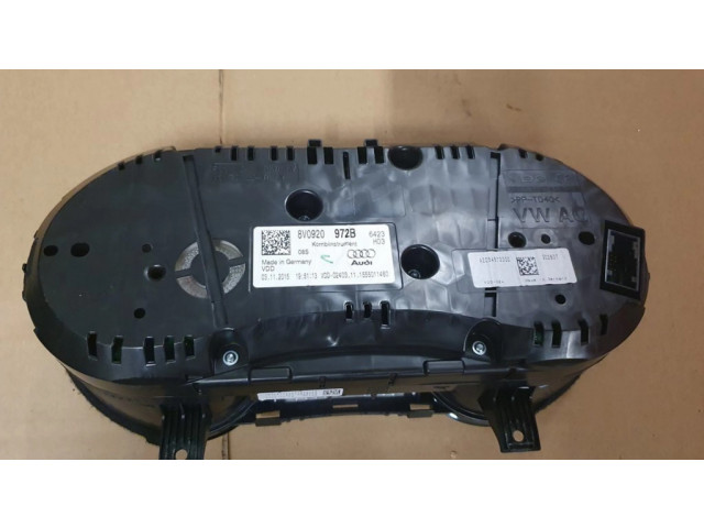 Панель приборов 8V0920972B, 8V0920972   Audi A3 S3 8V       