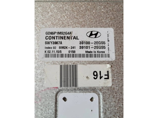 Řídící jednotka 391012EG35, 5WY3987A   Hyundai i30 2015