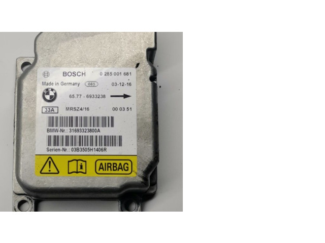 Блок подушек безопасности 6933238, 0285001681   BMW 3 E46