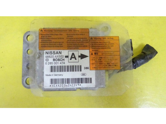 Блок подушек безопасности 98820AX502, 0285001474   Nissan Micra