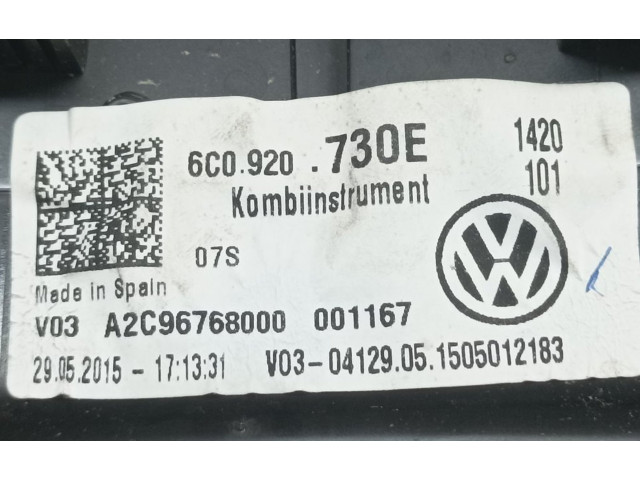 Přístrojová deska  Volkswagen Polo II 86C 2F 1985 6C0920730E, A2C96768000  