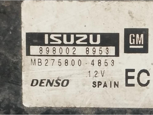 Řídící jednotka 8980028953, 8980028953   Opel Astra H 2008