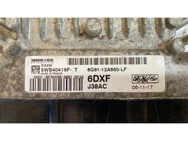 Řídící jednotka 6G9112A650LF, 5WS40419FT   Ford S-MAX 2008
