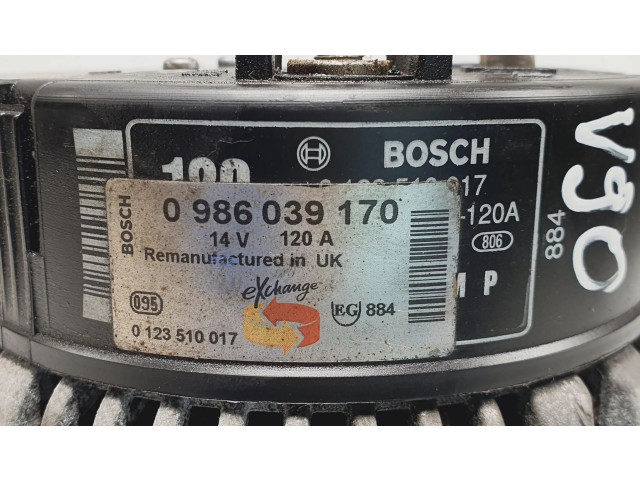 Генератор 0986039170   Volvo S90, V90      