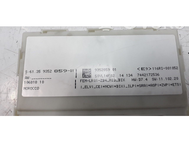 Pojistková skříňka Řídící jednotka BSM 61359352859   BMW 1 E82 E88 2014