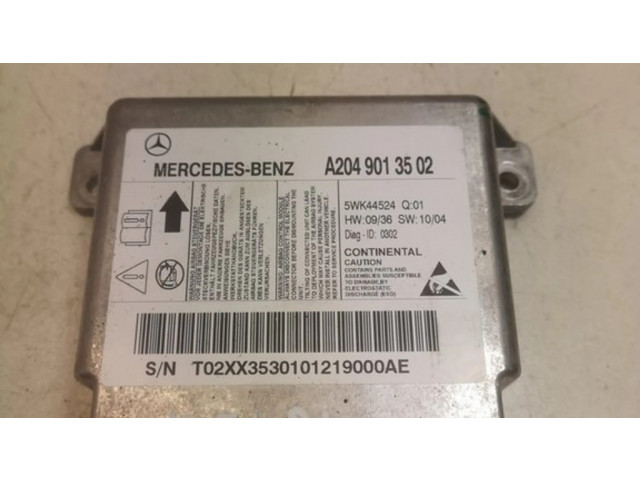 Блок подушек безопасности A2049013502   Mercedes-Benz C W204