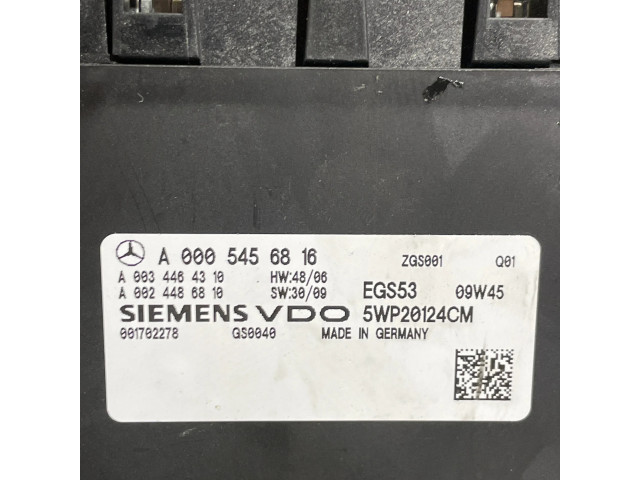Блок управления коробкой передач A0005456816, 5WP20124CM   Mercedes-Benz E W212