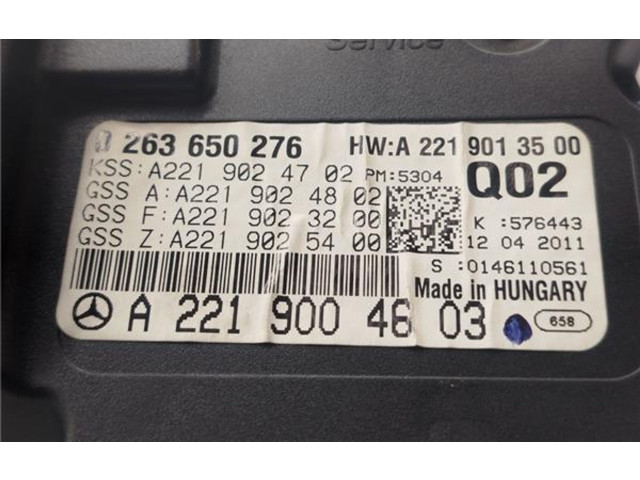 Přístrojová deska  Mercedes-Benz S AMG W221 2011 1036905326, 1036905326  
