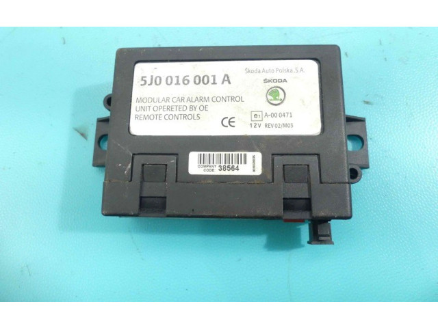 Pojistková skříňka Модуль кузова 5J0016001A, IMPRK1056399   Skoda Octavia Mk3 (5E) 2014