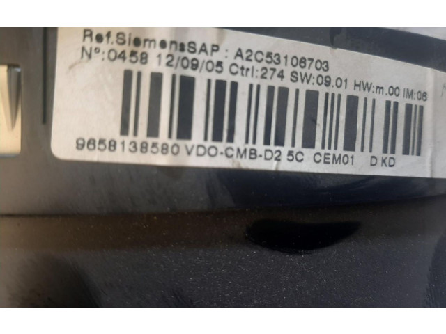 Přístrojová deska  Peugeot 207 CC 2006 9658138580  