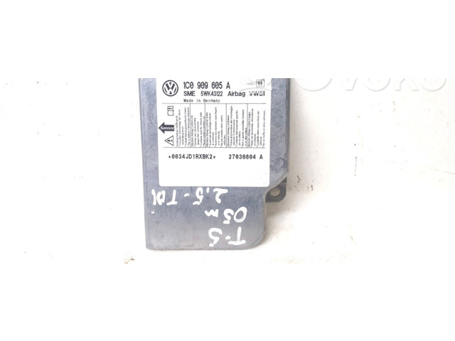 Блок подушек безопасности 1C0909605A, 5WK43122   Volkswagen Transporter - Caravelle T5