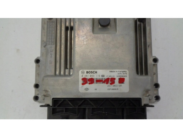 Řídící jednotka 237106319R, 237108281R   Renault Captur 2014