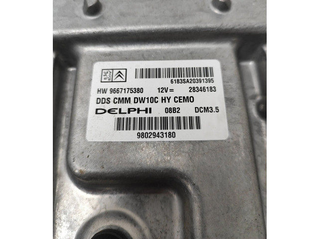 Řídící jednotka 9667175380, 28346183   Peugeot 508 RXH 2012