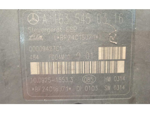 Jednotka ABS A1634300107, A1635450316   Mercedes-Benz ML W163 2004