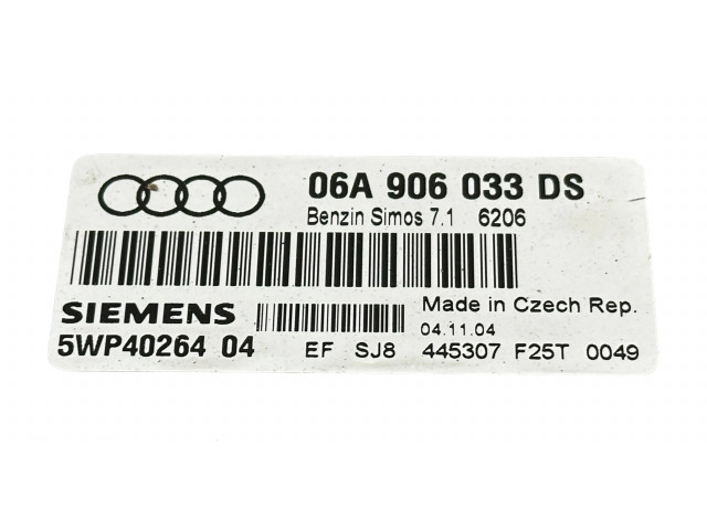 Блок управления двигателя 06A906033DS, 5WP4026404   Audi A3 S3 8P