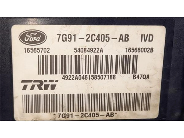 Блок АБС 7G91-2C405-AB, 54084922A   Ford  Mondeo MK IV  2007-2014 года