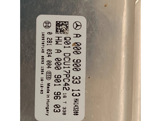 Řídící jednotka A0009003313, A0009019603   Mercedes-Benz C W205 2017