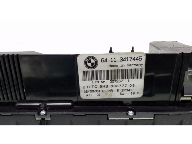 Блок управления климат-контролем 64113417445, 3417445   BMW X3 E83