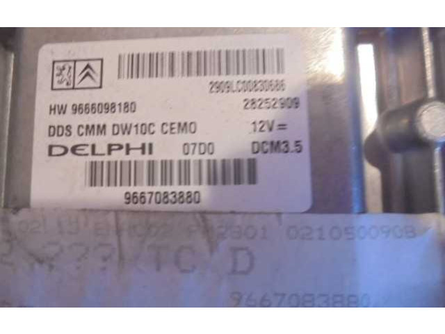 Řídící jednotka 9666098180, 9664058780   Peugeot 5008 2011