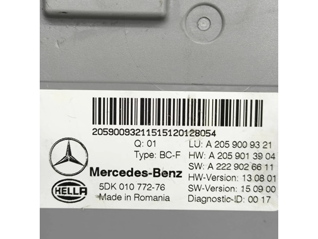 Блок комфорта A2059009321, A2229026611   Mercedes-Benz C W205   