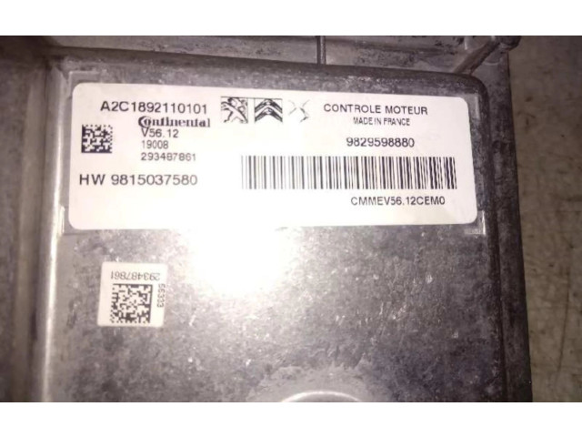 Řídící jednotka 9829598880   Peugeot 2008 I 2019