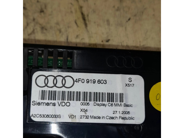 Дисплей    4F0919603, 2712005   Audi A6 S6 C6 4F