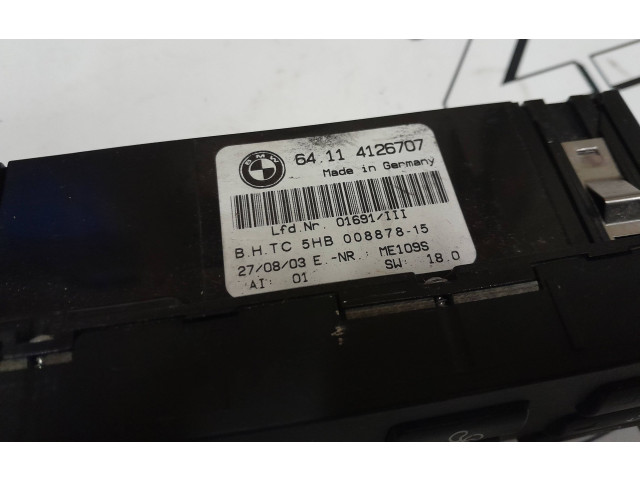 Блок управления климат-контролем 64114126707, 5HB00887815   BMW 3 E46