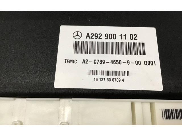 Pojistková skříňka Блок управления подвески A2929001102   Mercedes-Benz GLS X166 2017