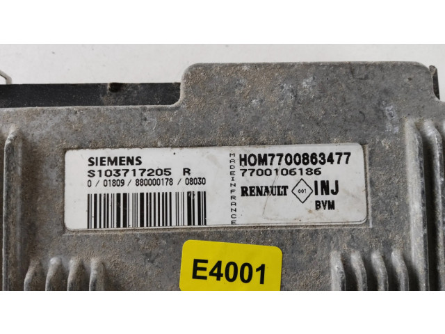 Řídící jednotka 7700863477, S103717205   Renault Laguna I 1999