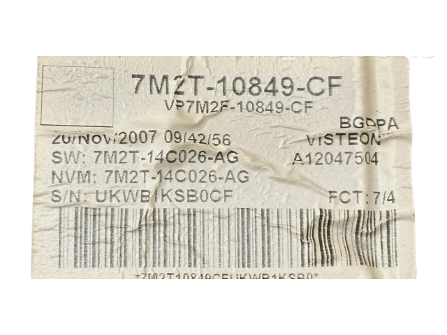 Панель приборов 7M2T10849CF, 7M2T14C026AG   Ford S-MAX       