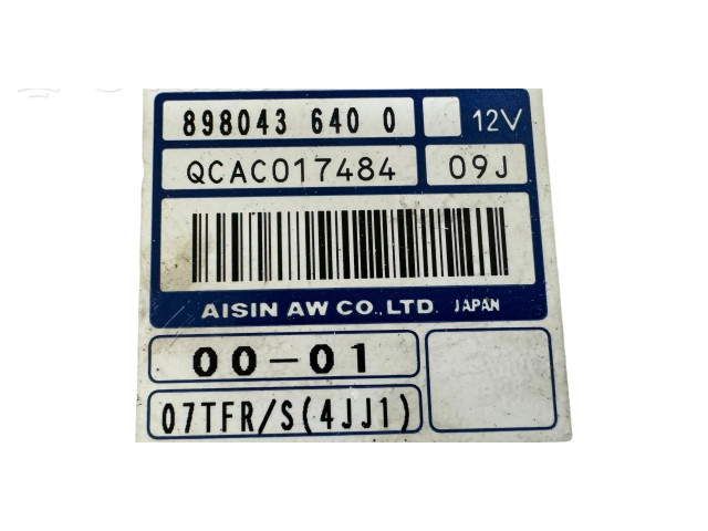 Блок управления коробкой передач 8980436400, QCAC017484   Isuzu D-Max