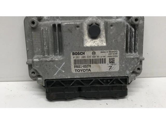 Řídící jednotka 896610D270, 0261208936   Toyota Yaris 2007