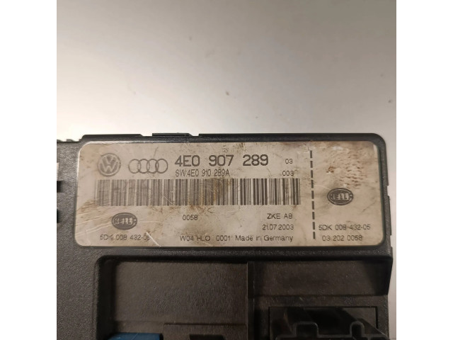 Блок комфорта 4E0907289, 5DK00843207   Audi A8 S8 D3 4E   