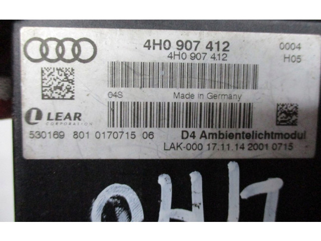 Блок управления 4h0907412   Audi A8 S8 D4 4H