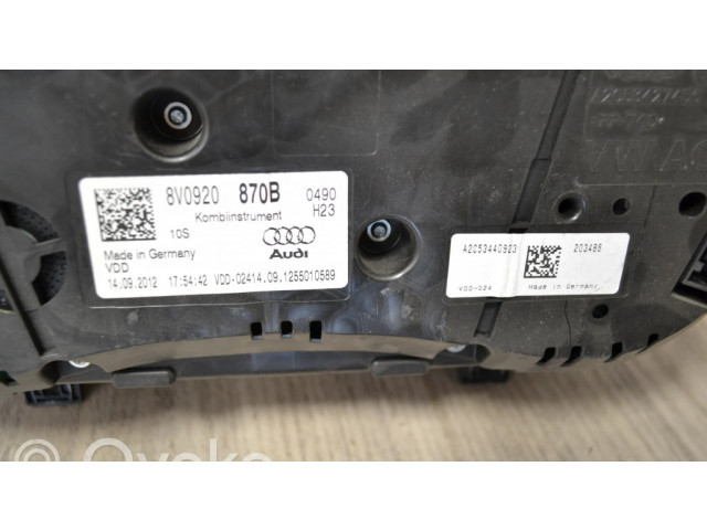 Панель приборов 8V0920   Audi A3 S3 8V       