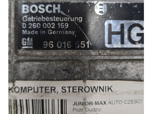 Řídící jednotka 0260002169, 96016551   Chevrolet Omega B 2000