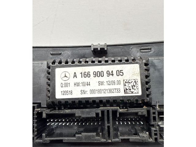 Блок управления климат-контролем A1669009405, 120518   Mercedes-Benz ML W166