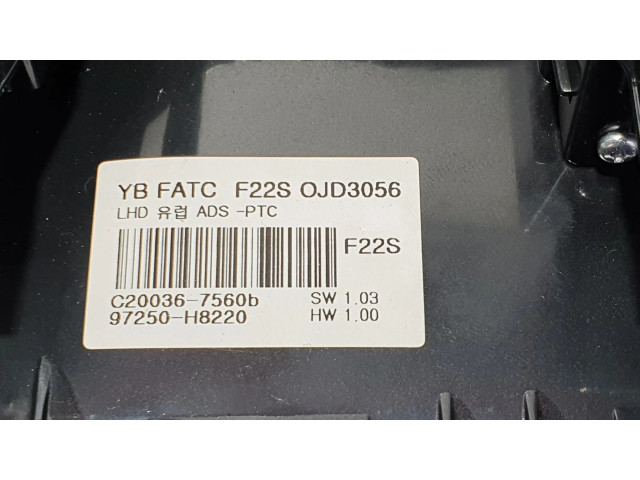 Блок управления климат-контролем 97250H8220, C200367560B   KIA Stonic