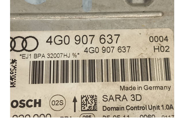Блок подушек безопасности 4G0907637, BPA32007HJ   Audi A6 S6 C7 4G