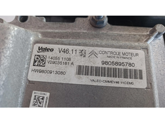 Блок управления двигателя 9805895780, HW9800913080   Citroen C3