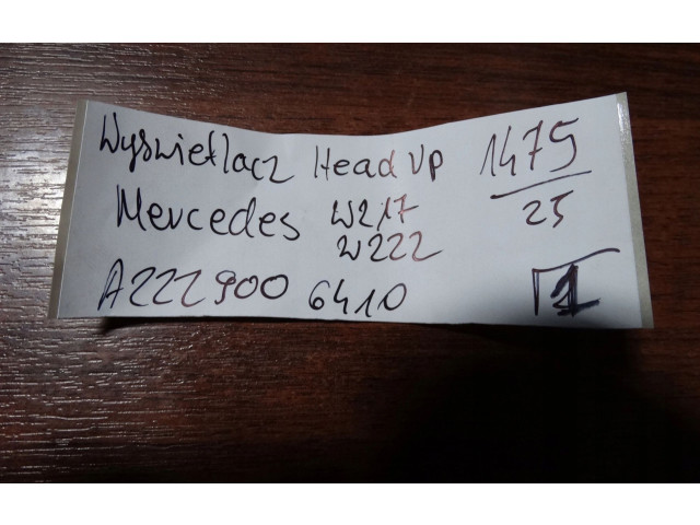 Přístrojová deska  Mercedes-Benz S W222 2024 A2229006410, A2229006410  