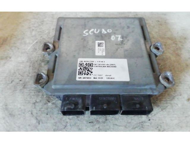 Блок управления двигателя 807017769   Fiat Scudo