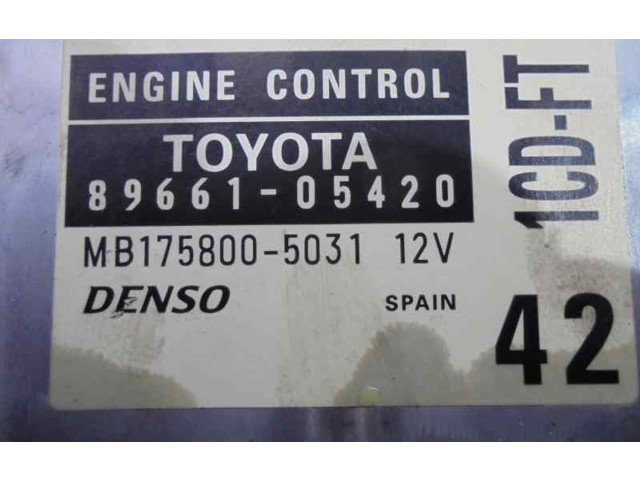Řídící jednotka 8966105420, MB17580005031   Toyota Avensis T220 2001