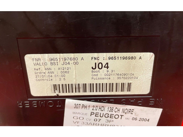 Řídící jednotka 5WS40167G-T, 9656171180   Peugeot 407 2004