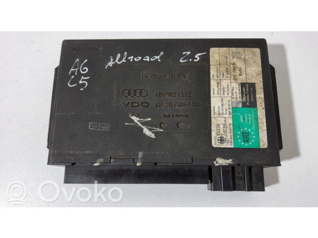 Блок комфорта 4B0962258E, 410215006006   Audi A6 Allroad C5   