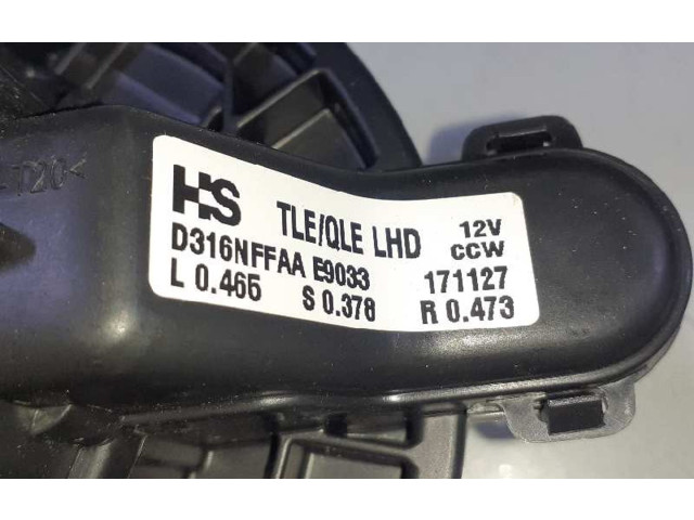 Вентилятор печки    97113D7000, D316NFFAAE9033   Hyundai Tucson TL