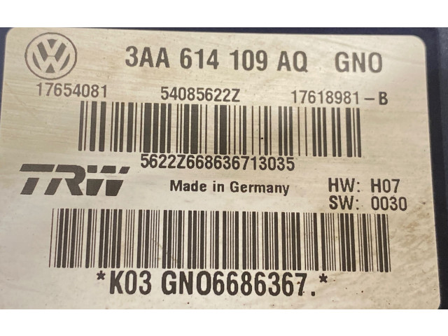 Jednotka ABS 3AA614109AQ, 54085622Z   Volkswagen PASSAT B7 2013