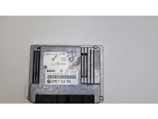 Řídící jednotka 7512354, 0261209005   BMW 3 E46 2004