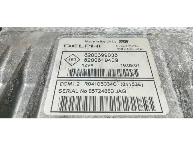 Řídící jednotka 8200399083, 81480   Renault Modus 2007